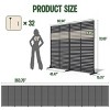SEVOBAL 8pc Patio Screen Patio Privacy Porch Screen Patio Screens Paged Patio Decorative Screens Patio Screen Decor Outdoor, Black, 363.76"*15.75"*72" - 3 of 4