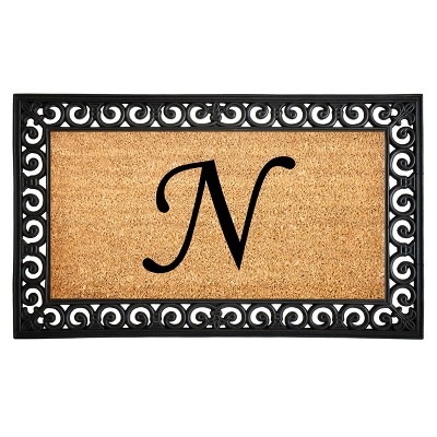 Calloway Mills 104131830A Gabriel Monogram Doormat 18 In. x 30 In.