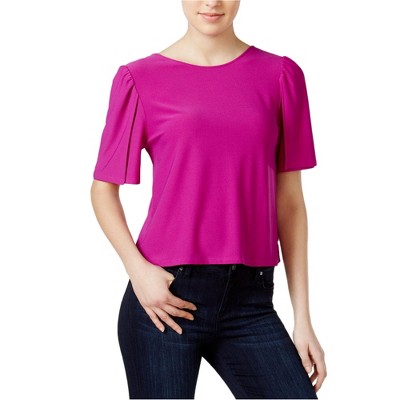 Kensie Womens Boe Back Knit Blouse