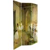 Oriental Furniture 6" Double Sided Works of Degas Room Divider Dancers: Canvas Art Print, No Assembly, Spruce Frame - 4 of 4