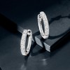 Ross-Simons 0.70 ct. t.w. Diamond Hoop Earrings in Platinum - 3 of 4
