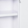 Resenkos 16" x 21" Lockable Medicine Cabinet, 3 Tier Steel Medical Wall Box with 2 Keys and Shelves for Bathroom, - 2 of 4