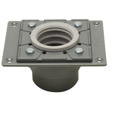 ALFI ABDB55 PVC Shower Drain Base with Rubber Fitting