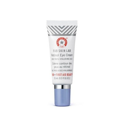 FIRST AID BEAUTY Skin Lab Retinol Eye Cream with Triple Hyaluronic Acid - 0.5 fl oz - Ulta Beauty