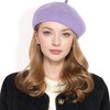Anna-Kaci Women'sClassic Wool Beret Hat with Adjustable Inner Band and Timeless Parisian Style - 2 of 4
