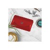 JAM Paper Italian Leather Business Card Holder Case with Round Flap Red 2233317457 - image 4 of 4