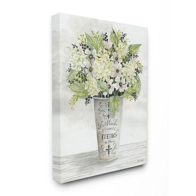 Stupell Industries French Floral Greenery Bouquet Parisian Charm Flowers