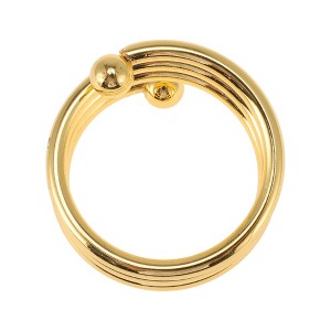 Unique Bargains Napkin Rings Double Bead Stainless Steel 1 Pc - 1 of 3