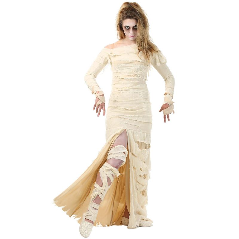 HalloweenCostumes.com Women's Full Length Mummy Costume, 1 of 8