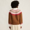 Lands' End Women's Fuzzy Turtleneck Lantern Sleeve Jacquard Sweater - 2 of 4