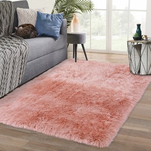 Shaggy Area Rugs Plush Rug Carpet Decorative Solid Rug - 1 of 4