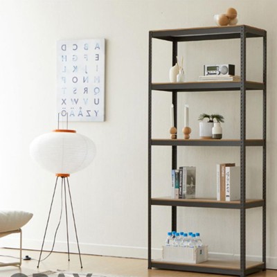 5-Tier Storage Rack, Garage Heavy Duty Metal Storage Shelving, Adjustable 5 Tier Storage Shelves