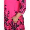Women's Plus Size Scoop Neck Printed Yanette Tunic Top - White Mark - 2 of 3