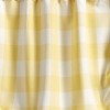 Park Designs Buffalo Check Lined Farmhouse Yellow Valance 60" x 20" - image 3 of 3