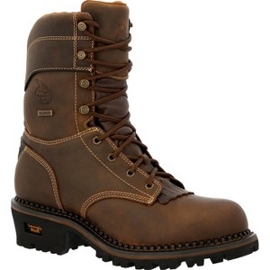 Men's Georgia Boot AMP LT Logger Composite Toe Insulated Waterproof Work Boot - 1 of 4