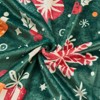 Cozy Printed Blanket Blanket, 280 GSM Fleece Throw Size for Home Decoration - Ultra Soft (Throw - 50" x 60", Christmas Light) - 3 of 4