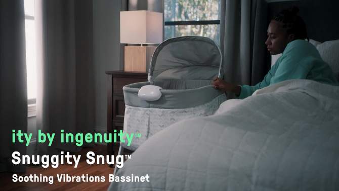 Ity by Ingenuity Snuggity Snug Soothing Vibrations Bassinet - Nimbu, 2 of 15, play video
