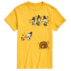Men's - Peanuts - Thanksgiving Short Sleeve Graphic T-Shirt - 1 of 4