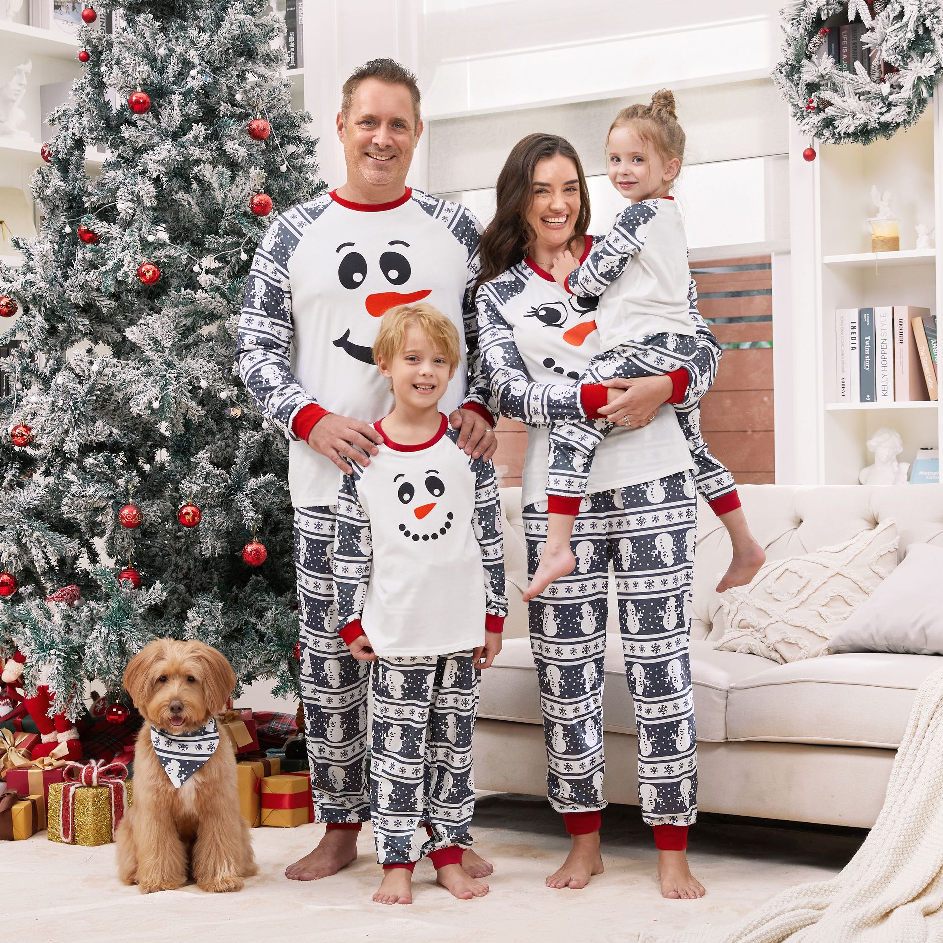 PATPAT Matching Family Christmas Onesie Pajamas C Holiday Hooded Jumpsuit Sleepwear PJs Couples Xmas Loungewear with Socks