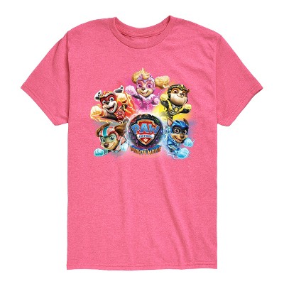 Boys' - Paw Patrol - Mighty Movie Character Group Short Sleeve Graphic T-Shirt