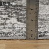 Acekool 8x10 Vintage Grey Washable Area Rug, Distressed Medallion Non-Slip Stain Resistant Carpet for Living Room, Bedroom, Home Decor - 4 of 4