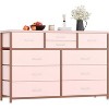 45" Wide TV Stand Dressers,10 Drawers Fabric Dressers,Lightweight Entertainment Center with Fabric Bins for Living Room, Hallway - 2 of 4