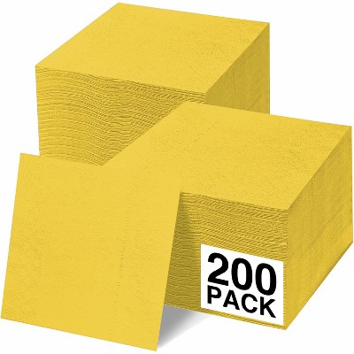 SparkSettings Beverage Napkins, 5” x 5” 2 Ply Paper Napkins, Pack of 200