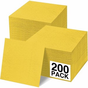 SparkSettings Beverage Napkins, 5” x 5” 2 Ply Paper Napkins, Pack of 200 - 1 of 4