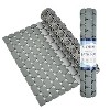 Cameo Non-Slip Bathtub mat, 29" x 16" Massage Shower Mat with Suction Cups and Water Drain Holes, BPA, Latex, Phthalate Free - 3 of 4