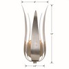 Crystorama Lighting Broche 1 - Light Sconce in  Antique Silver - 2 of 3