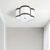 Maxax 16"  White Scallop Flush Mount Ceiling Light, 4-Light Dimmable Modern Farmhouse Fixture for Bedroom/Living Room - 4 of 4