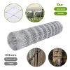 Farm Livestock Fence 5Ft x 164Ft, Galvanized Cattle Fence, Heavy Zinc-Coated Wire Fencing, Hog Wire Fence for Yard Garden & Animals Protection - 3 of 4