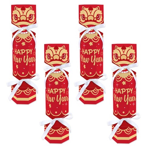 Big Dot of Happiness Lunar New Year - No Snap Party Table Favors - DIY Cracker Boxes - Set of 12 - image 1 of 4