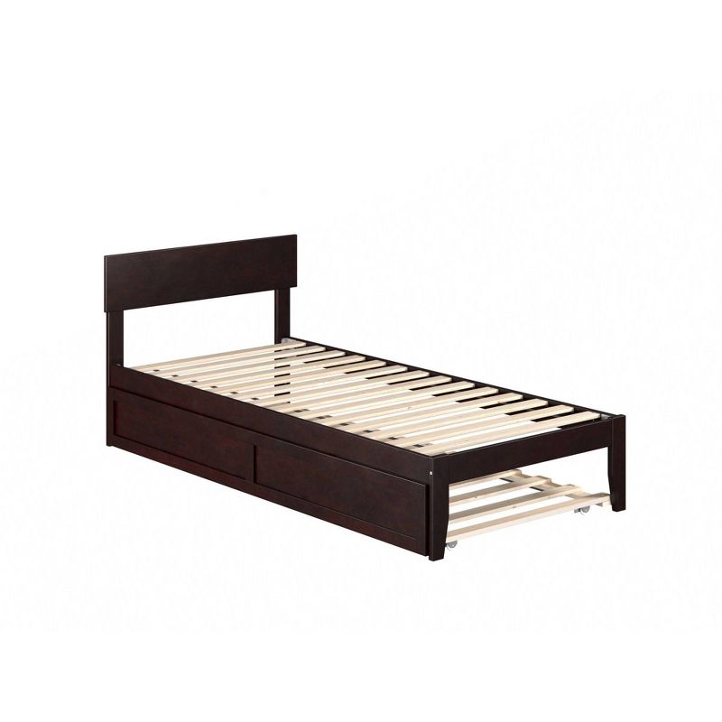 Twin XL Boston Bed with Twin XL Trundle Espresso - AFI, 4 of 9