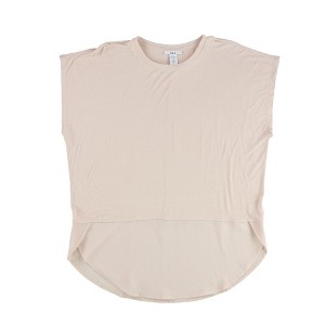 bar III Womens Layered Look Basic T-Shirt - 1 of 2
