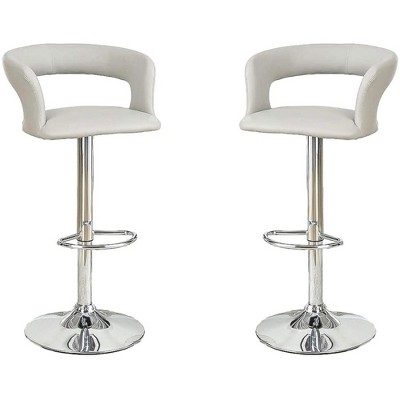 Bar Stool Counter Height Chairs Set of 2 Adjustable Height Kitchen Island Stools