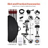 VEVOR Compound Bow Archery,19-30 in Draw Length Compound Bow Package for Beginner, 19-70 Lbs Draw Weight Archery Bows and Arrow Set, 320 fps, Black - 4 of 4