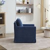 CAVINAS 29.92'' Swivel Accent Chair, 360-Degree Rotating Armchair with Skirted Base and Removable Cushion - 2 of 4