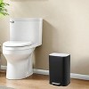 Trash Can - 3.2/5.3/8 Gal,12/20/30 L Stainless Steel Kitchen Trash Can Rectangular Garbage Bin with Soft Close Lid Foot - 2 of 4