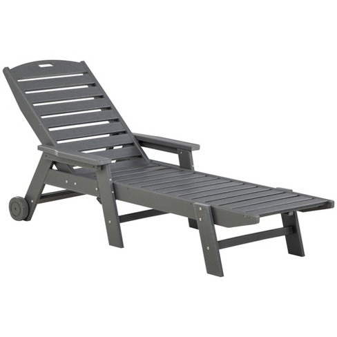 Outdoor Chaise Lounge Chair Waterproof Pool Furniture With