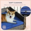 LOVMOR Rattan Dog Bed with Water-resistant Cushion - 2 of 4