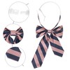 INSPIRE CHIC Women's Pre-tied Asymmetrical Bow Stripe Bow Tie - 3 of 4