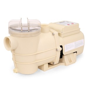 XtremepowerUS 3,240GPH High Flo Pool Pump for Above Ground Swimming Pool 1/2HP Motor Timer, Beige - 1 of 3