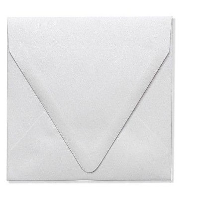 LUX 5x5 Square Contour Flap Envelopes 2 11/16x3 11/16 Crystal Metallic 1840-30-50