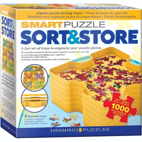 Ravensburger Puzzle Sort & Go Stackable Sorting Trays Hold 1000 Pieces NEW