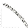 Black Bow Jewelry Men's Stainless Steel Brushed and Polished 11mm Bracelet, 8.5 Inch - 4 of 4