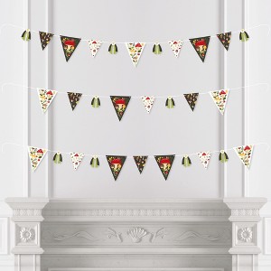 Big Dot of Happiness Wild Mushrooms - DIY Red Toadstool Party Pennant Garland Decoration - Triangle Banner - 30 Pieces - 1 of 4