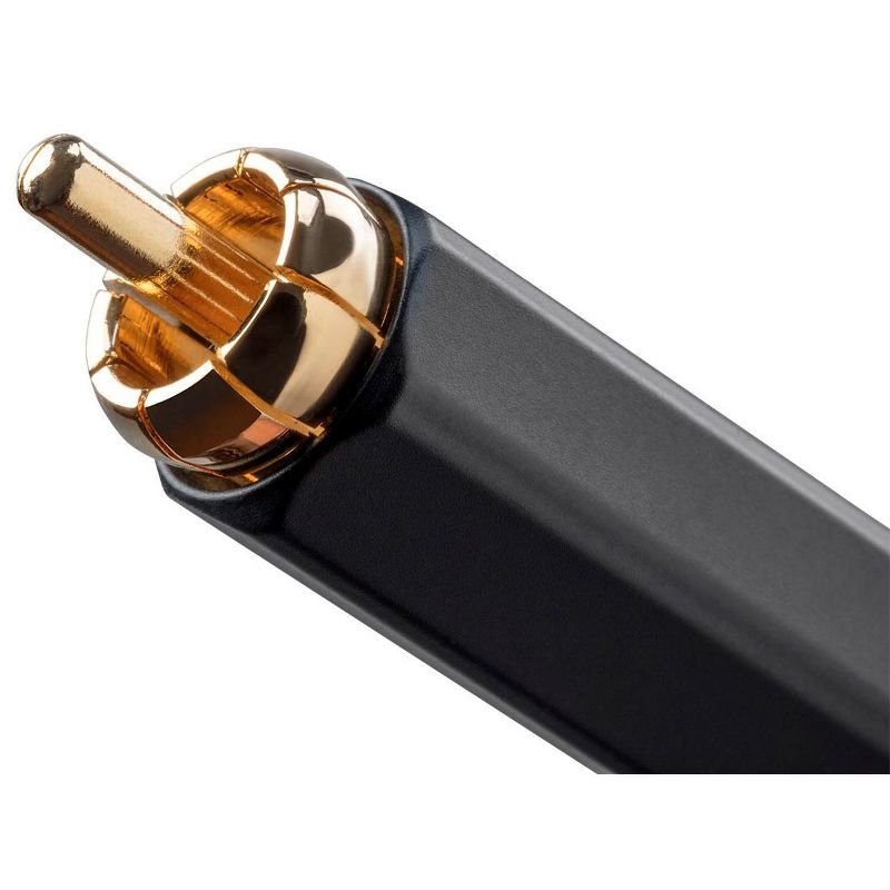 Monoprice Digital Coaxial Audio/Video Cable - 3 Feet - Black | RCA Subwoofer CL2 Rated, RG-6/U 75-ohm - Onix Series, 2 of 6