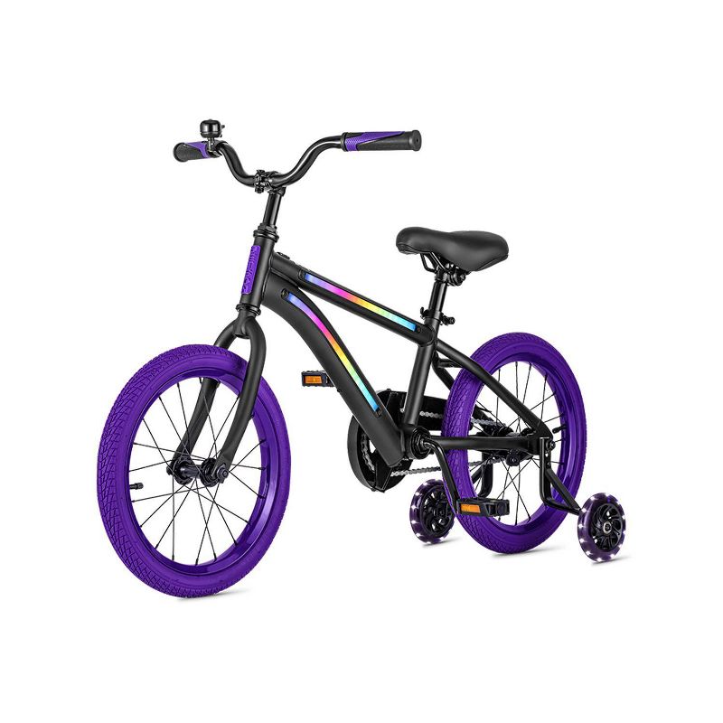Jetson Light Rider 16&#34; Kids&#39;  Light Up Bike - Black/Purple, 4 of 13