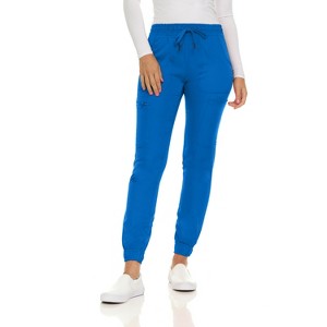 Medichic Women's Seven Pocket Cargo Scrub Pants Joggers with 4-Way Stretch - 1 of 4
